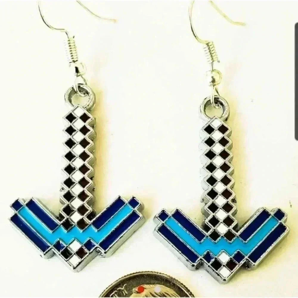 Minecraft Video Game Charm Earring